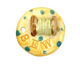 Jangles Ceramic Sew Pendant 29mm