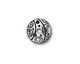 TierraCast Antique Silver (plated) Large Hole Orbit Bead Cap 3x14mm