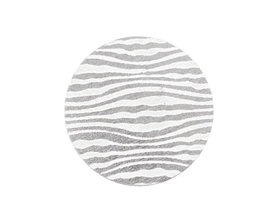 Lillypilly Silver Zebra Anodized Aluminum Disc 25mm, 22 gauge