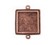 Nunn Design Antique Copper (plated) Traditional Square Bezel Pendant Link 28x21mm