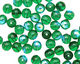Czech Glass Green Emerald AB Round 6mm