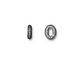 TierraCast Antique Pewter (plated) Distressed Oval 8x6.5mm