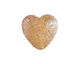Grace Lampwork Golden Yellow Metallic Heart 19-20mm