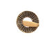Saki Bronze Thatch Toggle Clasp 18mm, 18mm bar