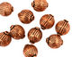 Antique Copper Scored Round 10mm