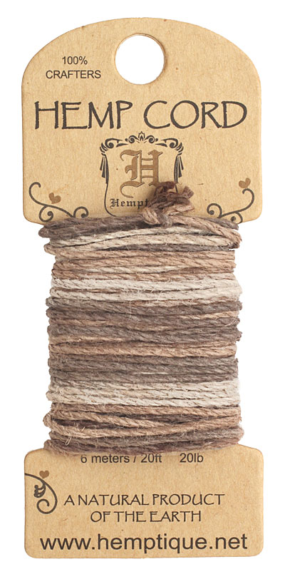Earthy Hemp Twine 20 lb, 20 ft