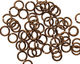 Vintage Bronze Enameled Copper Round Jump Ring 6.5mm, 18 gauge