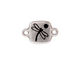 TierraCast Antique Silver (plated) Dragonfly Link w/ Glue In 20x13mm