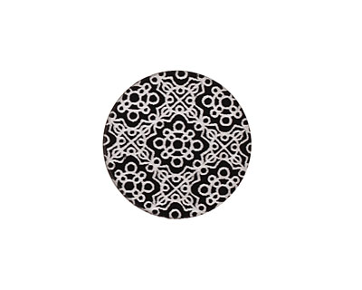 Lillypilly Black Baroque Anodized Aluminum Disc 19mm, 22 gauge