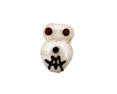 Grace Lampwork Skull 18x12mm