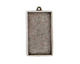 Nunn Design Antique Silver (plated) Grande Rectangle Bezel Pendant 46x25mm