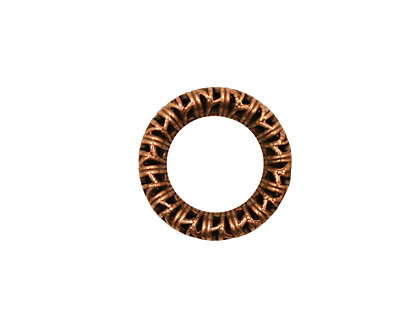 Stampt Antique Copper (plated) Filigree Wreath 17mm