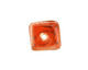 Jangles Ceramic Orange Small Square Disc 15mm