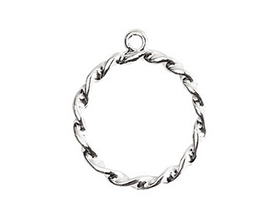 Nunn Design Sterling Silver (plated) Rope Connector 23x27mm