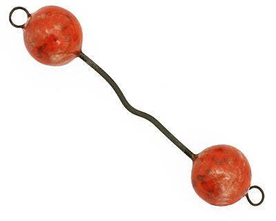 Jangles Ceramic Orange Wavy Link 56-67x11-12mm