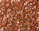TOHO Opaque Terra Cotta Cube 3mm Seed Bead