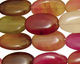 Rainbow Soocho Jade Flat Oval 20x12mm