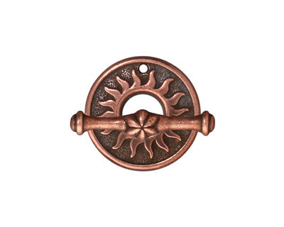 TierraCast Antique Copper (plated) Del Sol Toggle Clasp 19mm