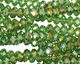 Kelly Green AB Crystal Faceted Rondelle 6mm