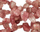 Strawberry Quartz (natural) Tumbled Nugget Drop 8-10x10-14mm