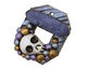 Poison Tree Polymer Clay Blue Skull Toggle Clasp 27x22mm, 21mm bar