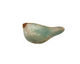 Kylie Parry Ceramic Molted Aqua Bird 10-11x25mm