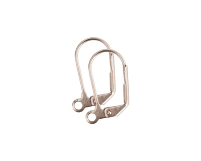 Nunn Design Antique Silver (plated) Large Oval Leverback Earwire 11x17mm