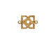 Brass Tiny Openwork Diamond Link 17x12mm