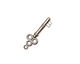 Stampt Antique Pewter (plated) Skeleton Key Charm 8x13mm