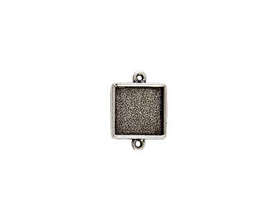 Nunn Design Antique Silver (plated) Mini Square Frame Link 21x15mm