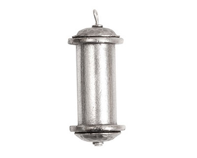 Nunn Design Antique Silver (plated) Channel Pendant 36x14mm
