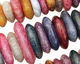 Rainbow Fire Agate Funky Saucer 7-10x18-30mm