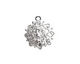 Nunn Design Sterling Silver (plated) Mum Flower Charm 17x19mm