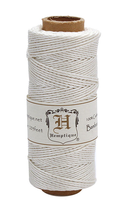 White Bamboo Cord 20 lb, 205 ft