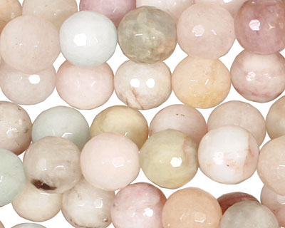 Beryl Morganite Faceted Round 10mm