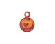 Patricia Healey Copper Flat Circle Charm 13x18mm
