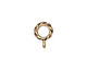 TierraCast Antique Gold (plated) .25 ID Twisted Bail 4x10mm
