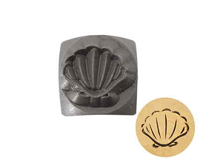 Clamshell Metal Stamp 6mm