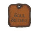 The Lipstick Ranch Etched Rusted Iron "Soul Sisters" Square 28mm
