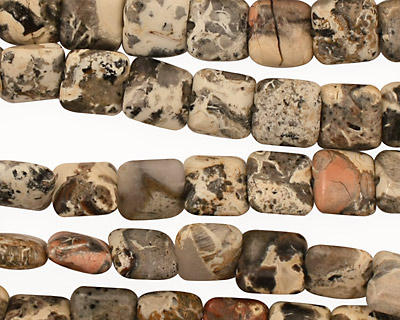New Silver Leaf Puff Square 8mm