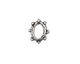 Rustic Charms Sterling Silver Bumpy O-Ring 12x11mm