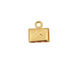 SilverSilk Gold (plated) Triple Strand End Cap 12mm
