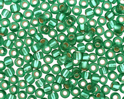 TOHO Frosted Dark Peridot (with Silver Lining) Round 6/0 Seed Bead