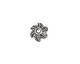 Pewter Leafy Bead Cap 5x10mm