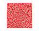 Lillypilly Red Scrolling Vine Anodized Aluminum Sheet 3"x3", 24 gauge