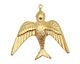 Brass Soaring Sparrow Pendant 36x35mm