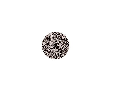Lillypilly Black Geometrics Anodized Aluminum Disc 11mm, 22 gauge