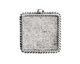 Nunn Design Antique Silver (plated) Large Ornate Square Bezel Pendant 30x34mm