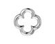 TierraCast Rhodium (plated) Large Quatrefoil Link 21mm
