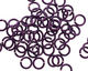 Purple Enameled Copper Round Jump Ring 6.5mm, 18 gauge